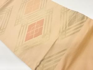 引箔菱模様織出し名古屋帯